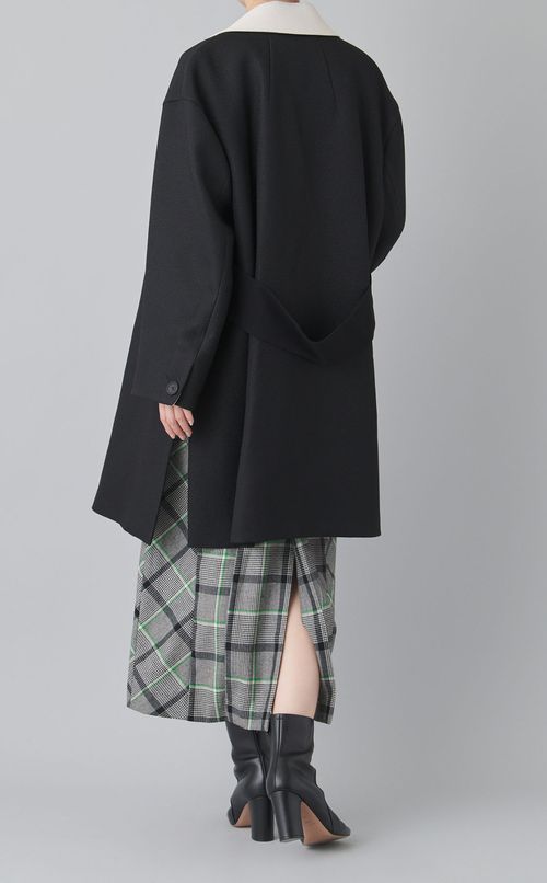 ジャージーテーラードコート