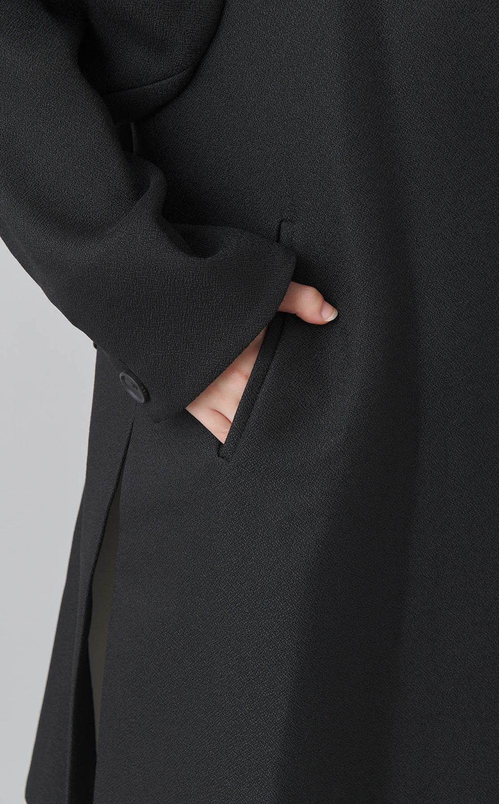 ジャージーテーラードコート