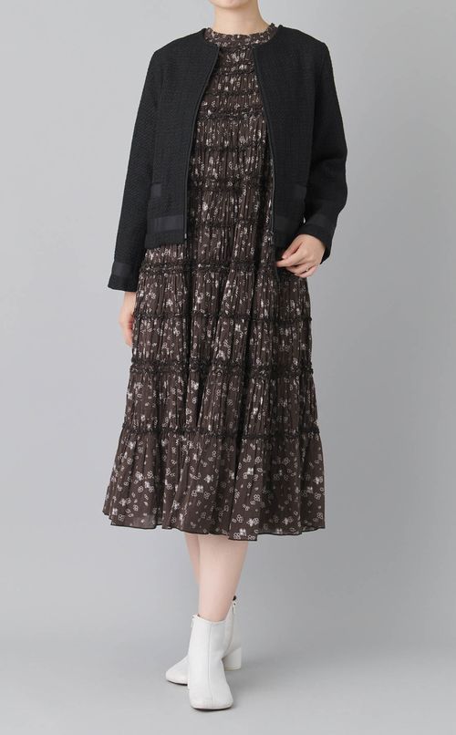 ツイードライダースジャケット