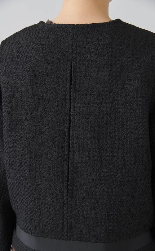 ツイードライダースジャケット