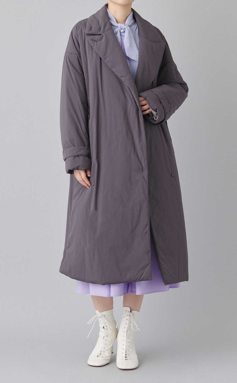 中綿ロングコート