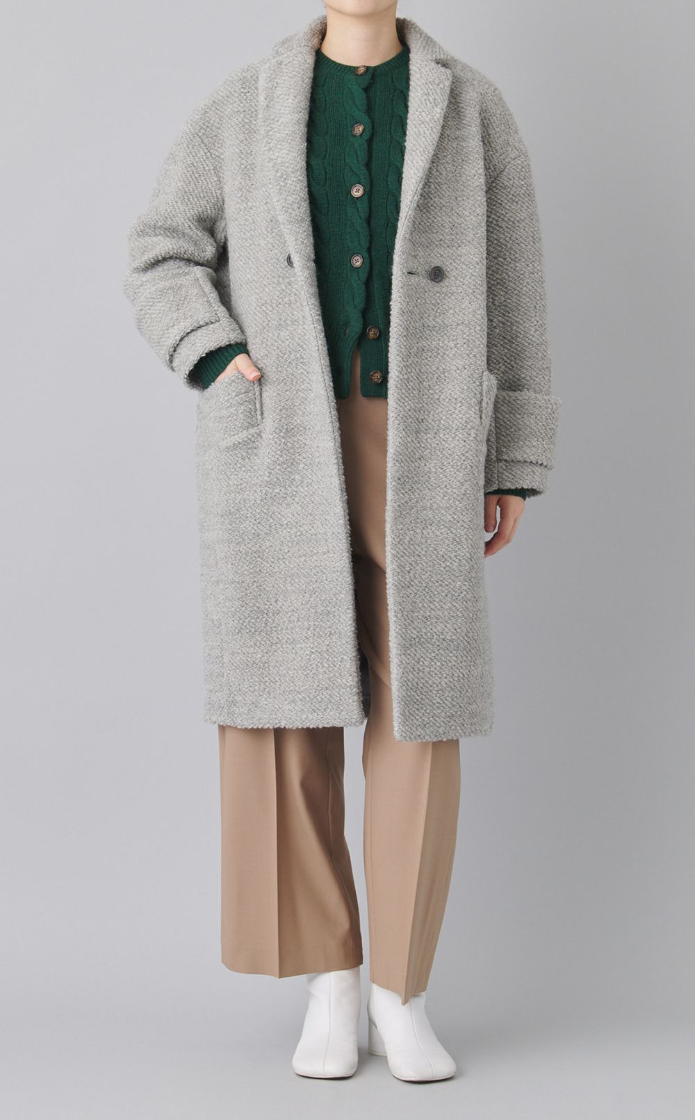 【別注】ワッフルツイードチェスターコート