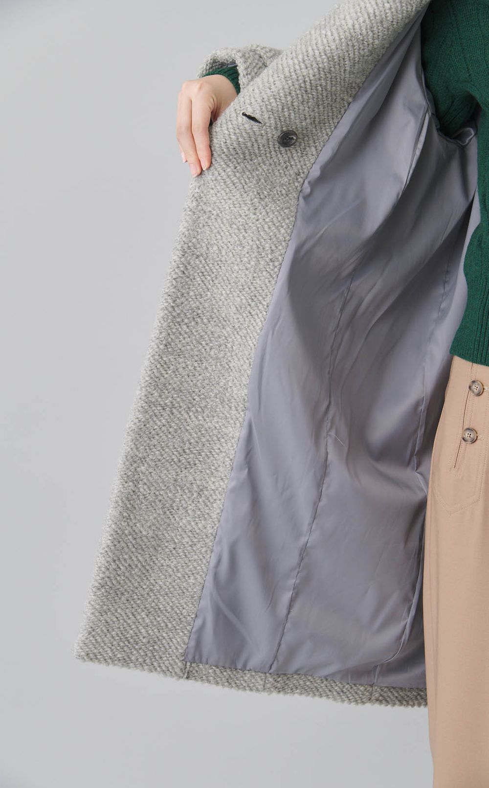 【別注】ワッフルツイードチェスターコート
