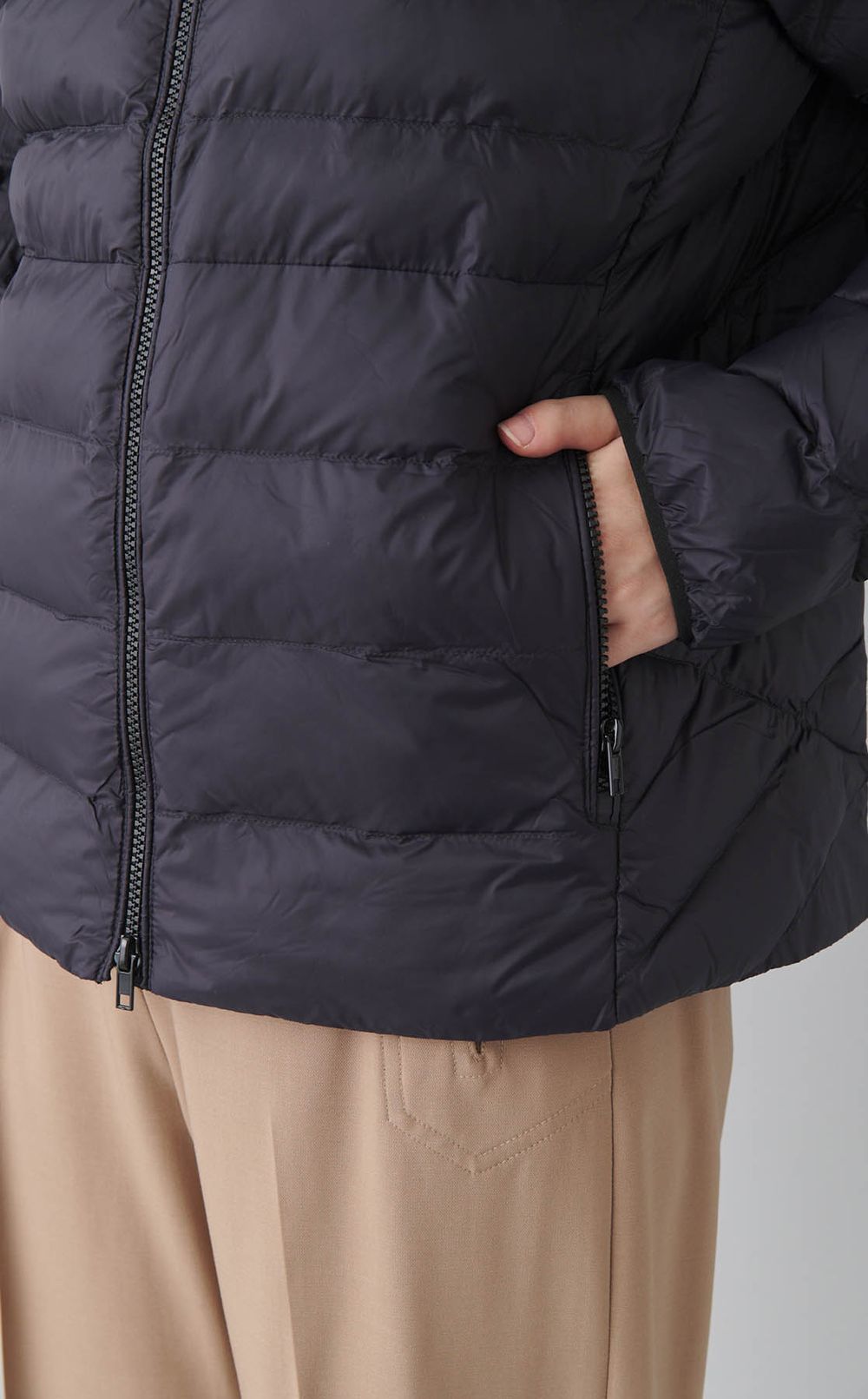 中綿キルティングブルゾン