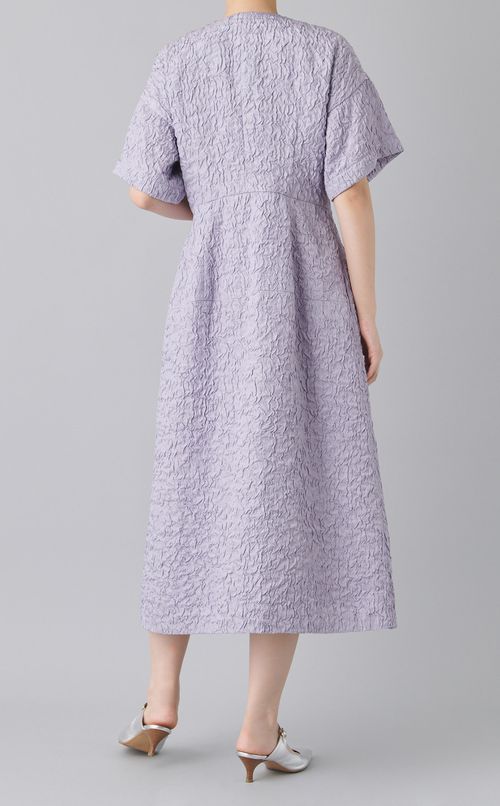 ジャガード前開きワンピース