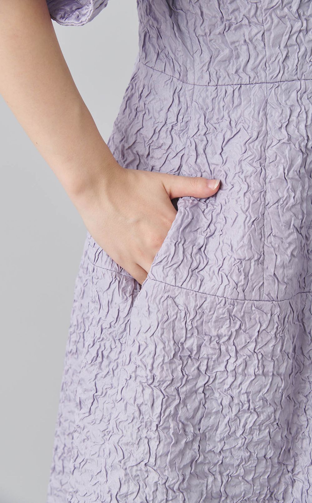 ジャガード前開きワンピース