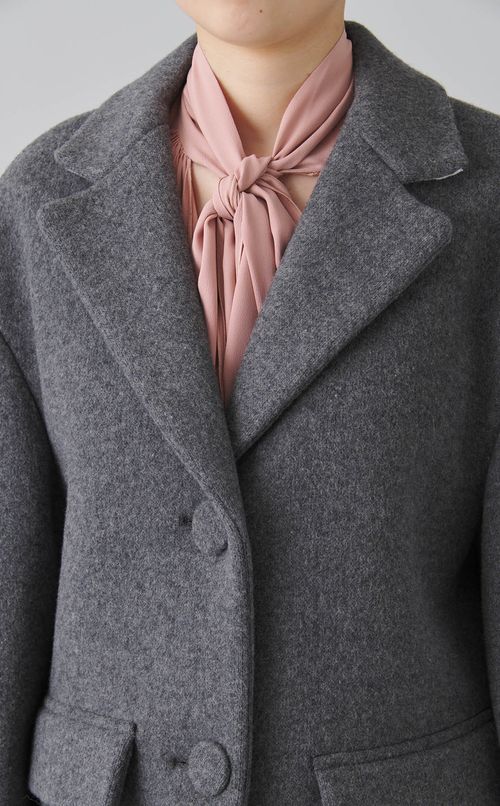 オーバーサイズウールテーラードコート