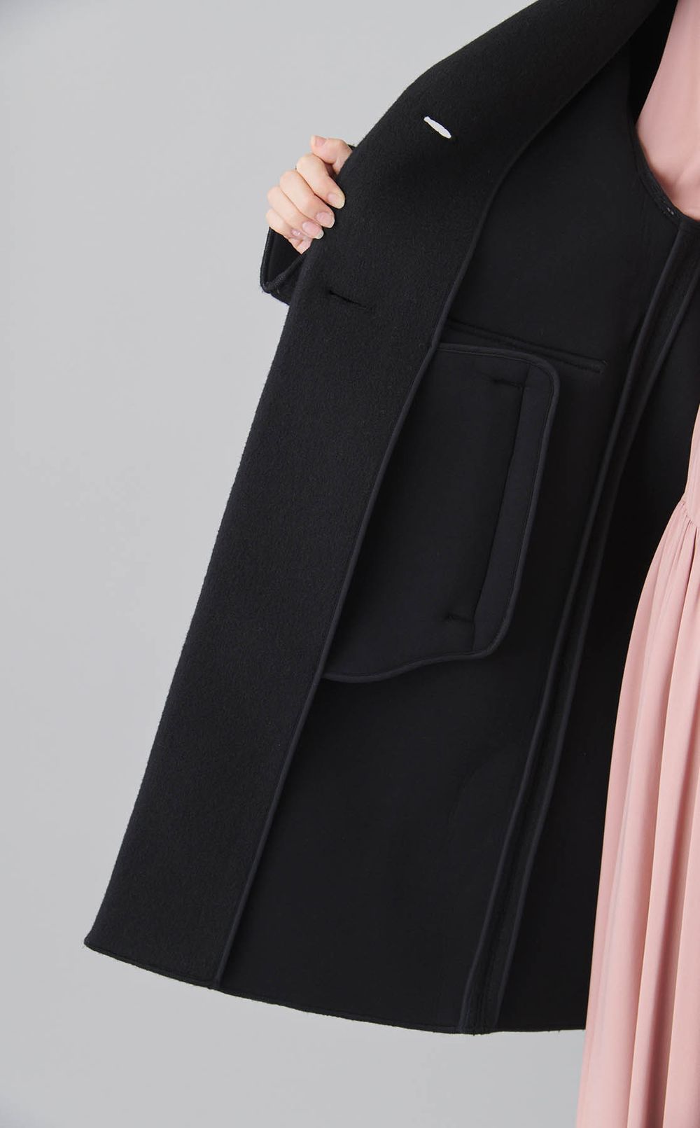 オーバーサイズウールテーラードコート