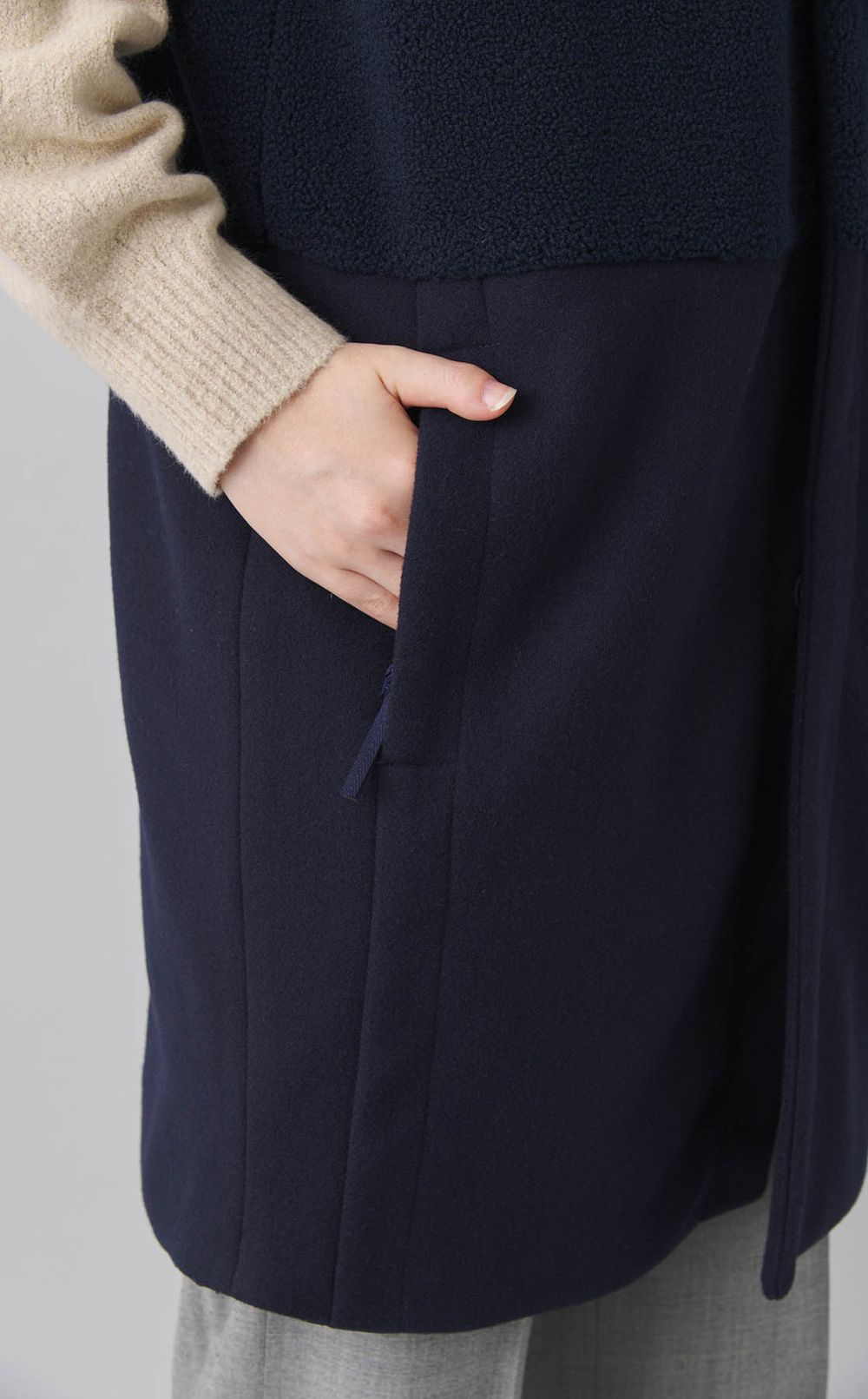 ボアフリースロングジレ