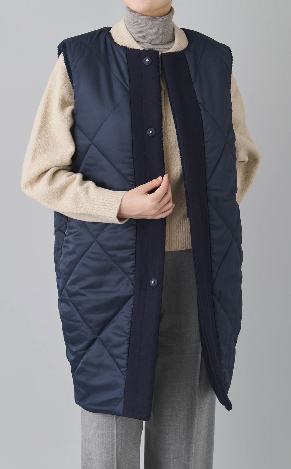 ボアフリースロングジレ