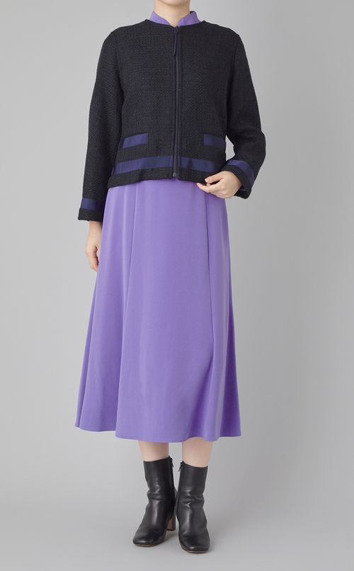 パール付レーススリーブワンピース