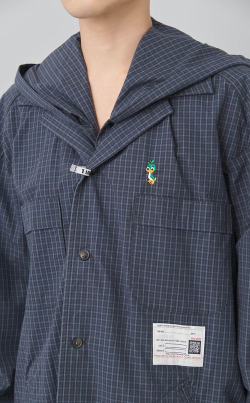 フードライニングシャツ