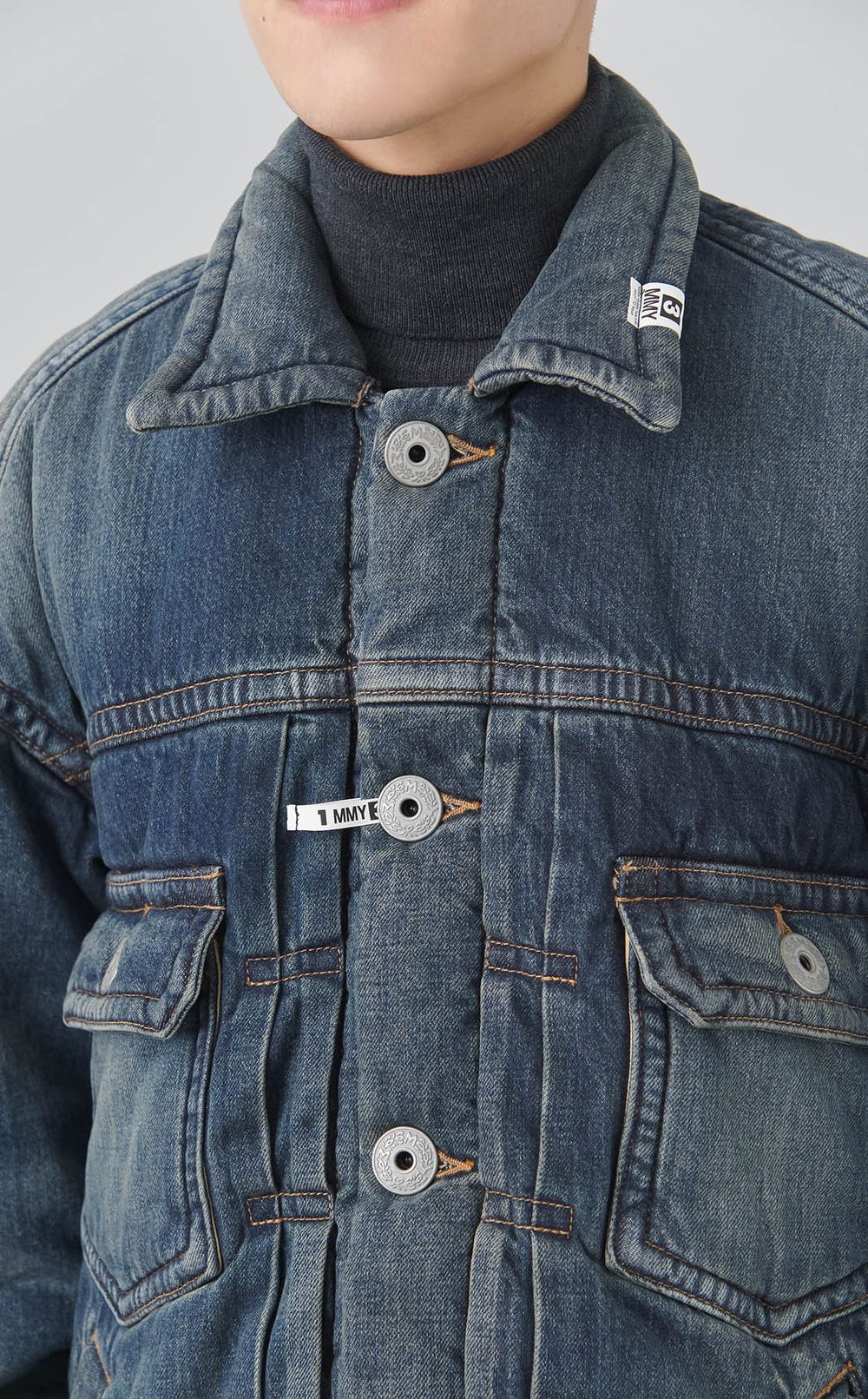 パファーデニムジャケット