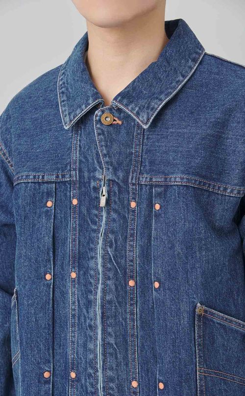 50sデニムジップアップジャケット