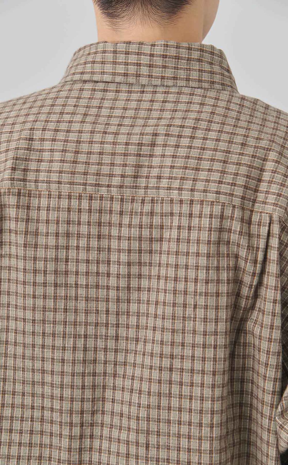 オーバーサイズチェックシャツ