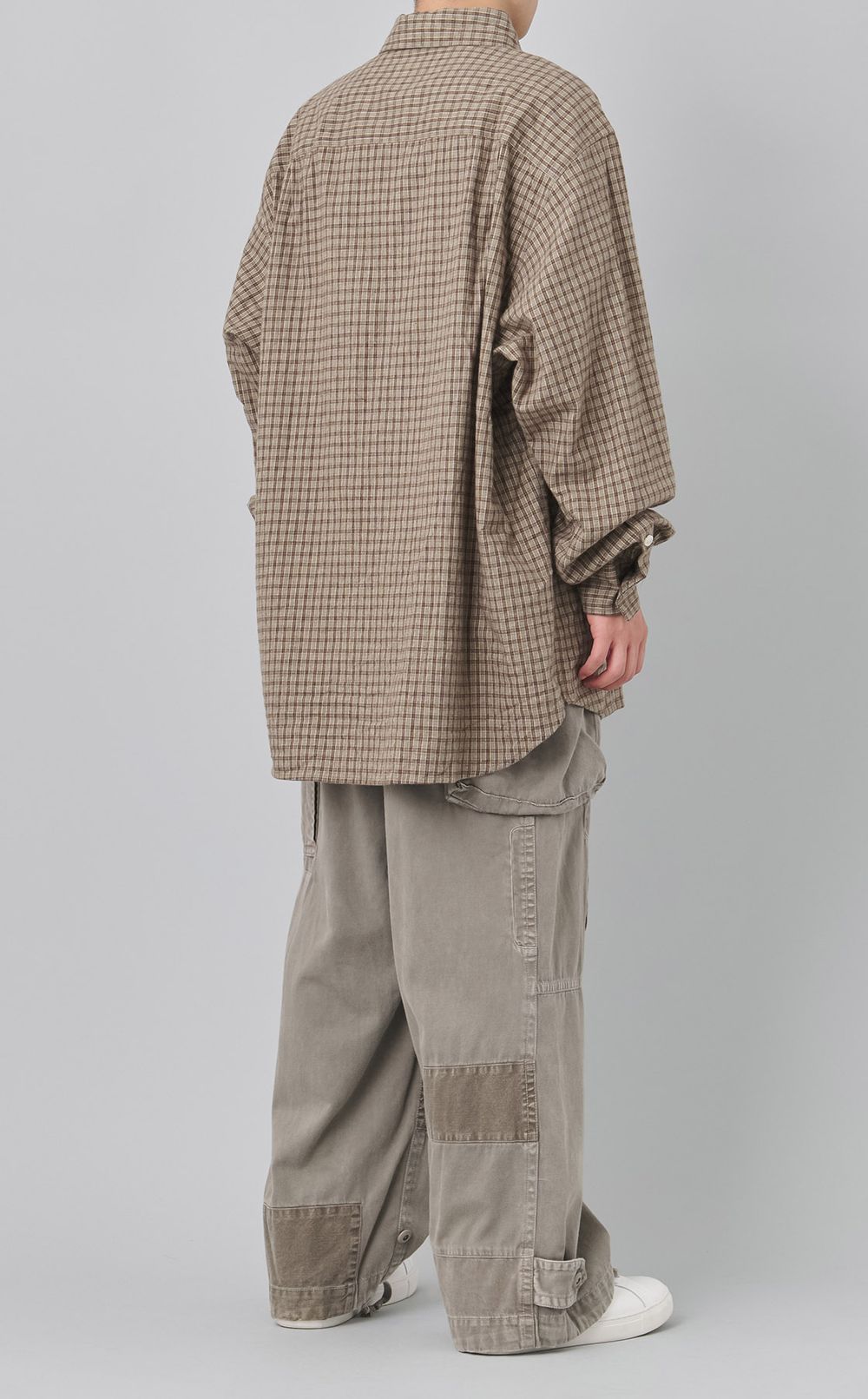 オーバーサイズチェックシャツ