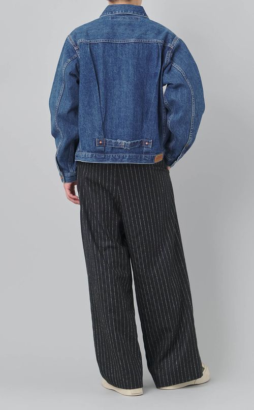 50sデニムジップアップジャケット