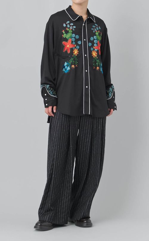 エンブロイダリーウエスタンシャツ