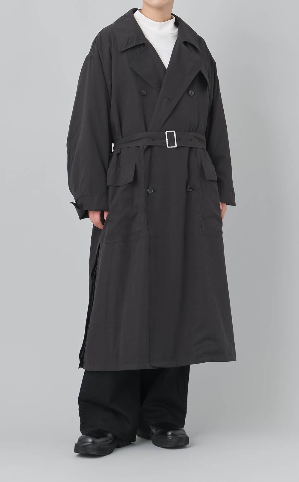 フェードデニムラップワイドパンツ