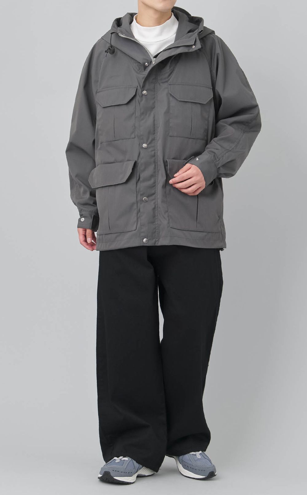 フェードデニムラップワイドパンツ