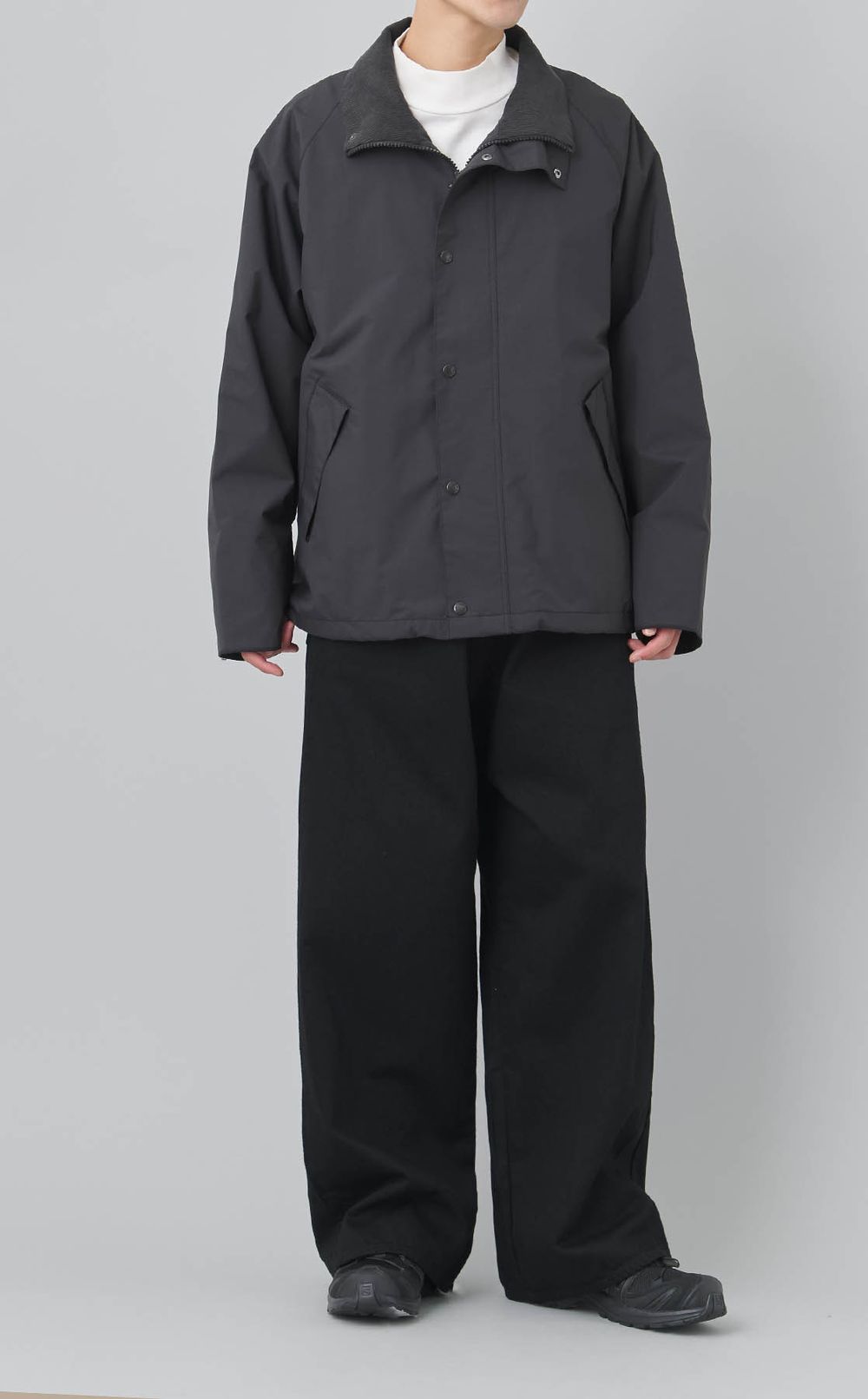 フェードデニムラップワイドパンツ