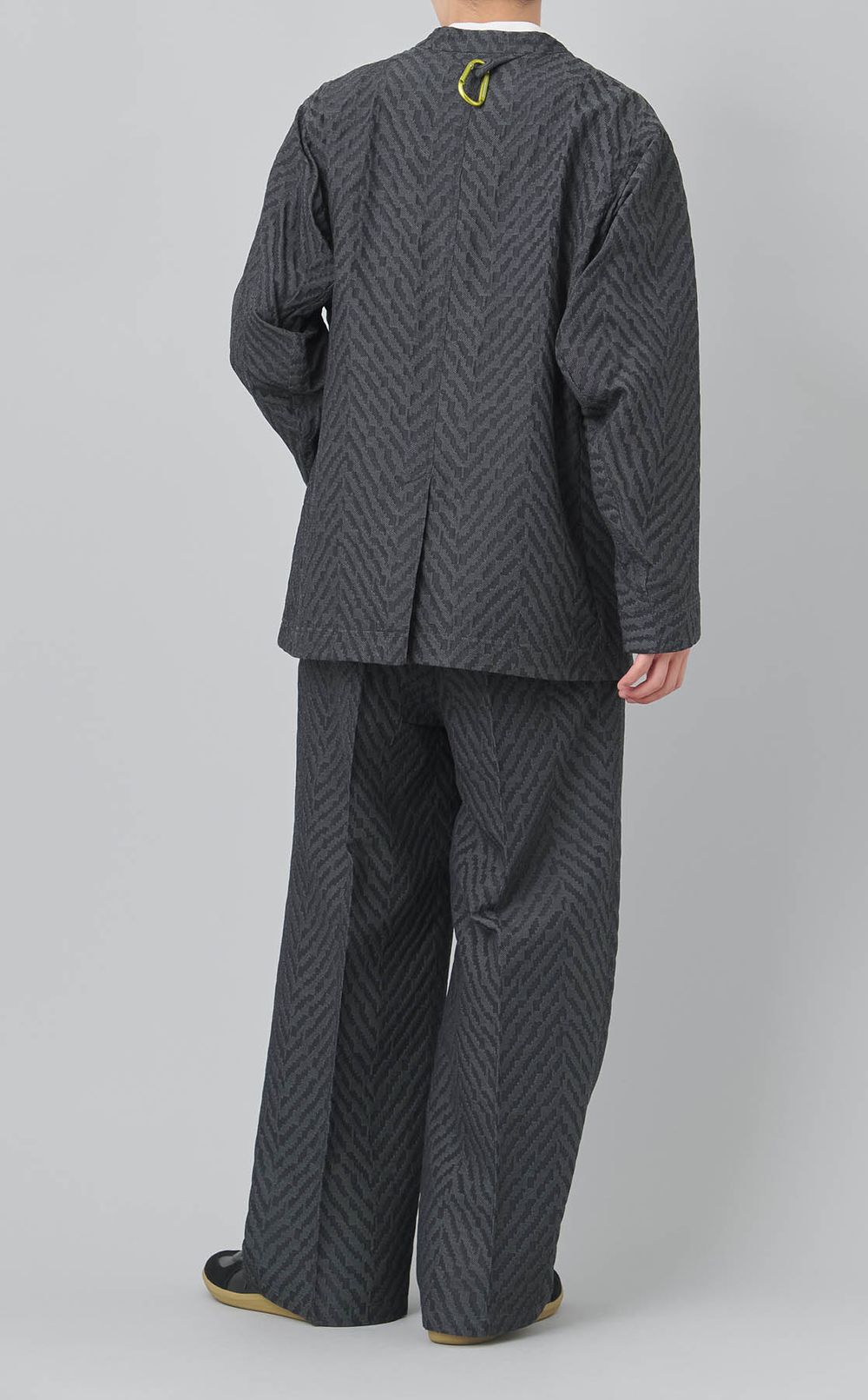 ジャカード3タックワイドパンツ