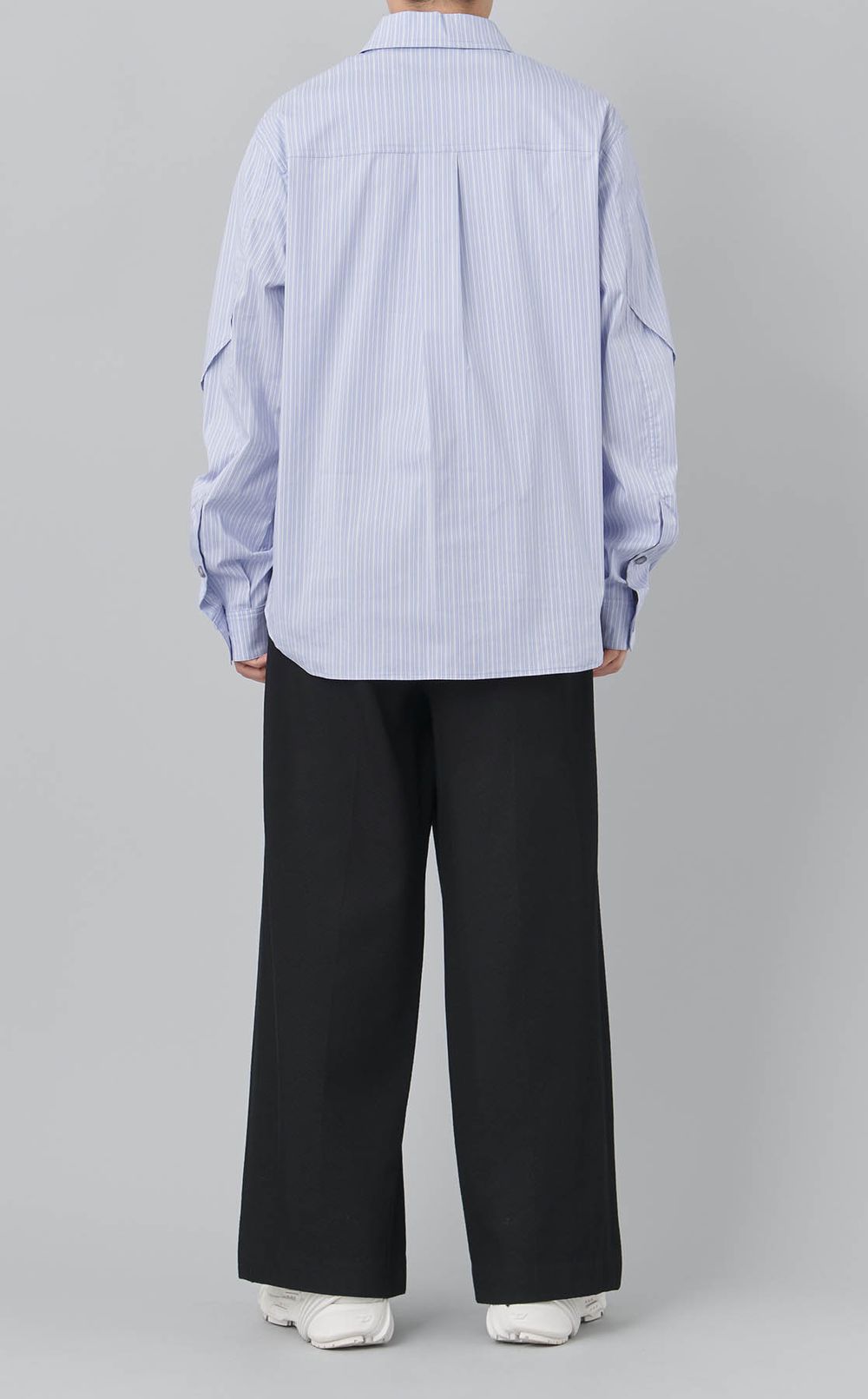 ストライプレイヤードシャツ