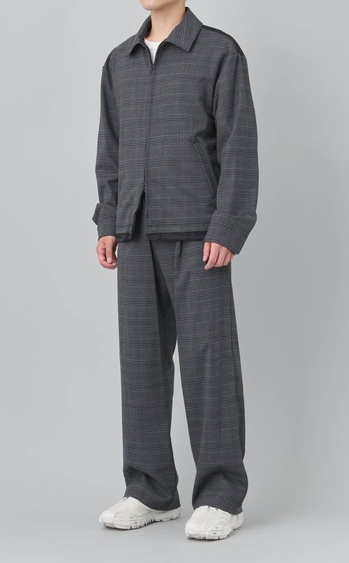 グレンチェックブルゾン