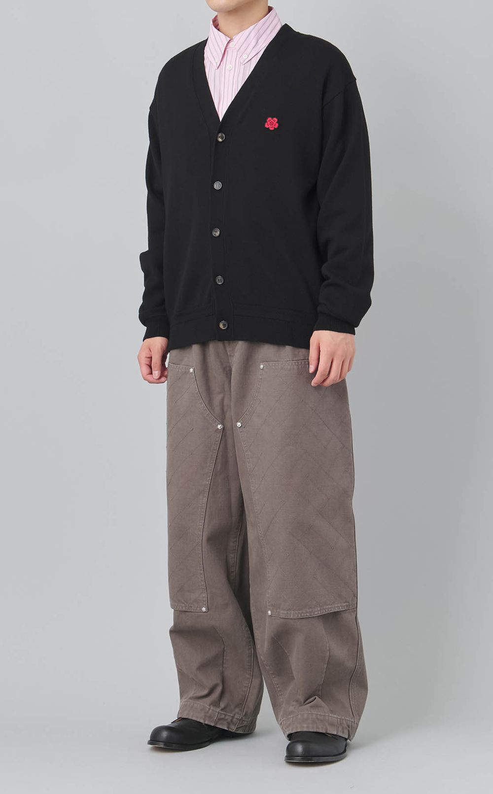 ボケフラワークレストカーディガン