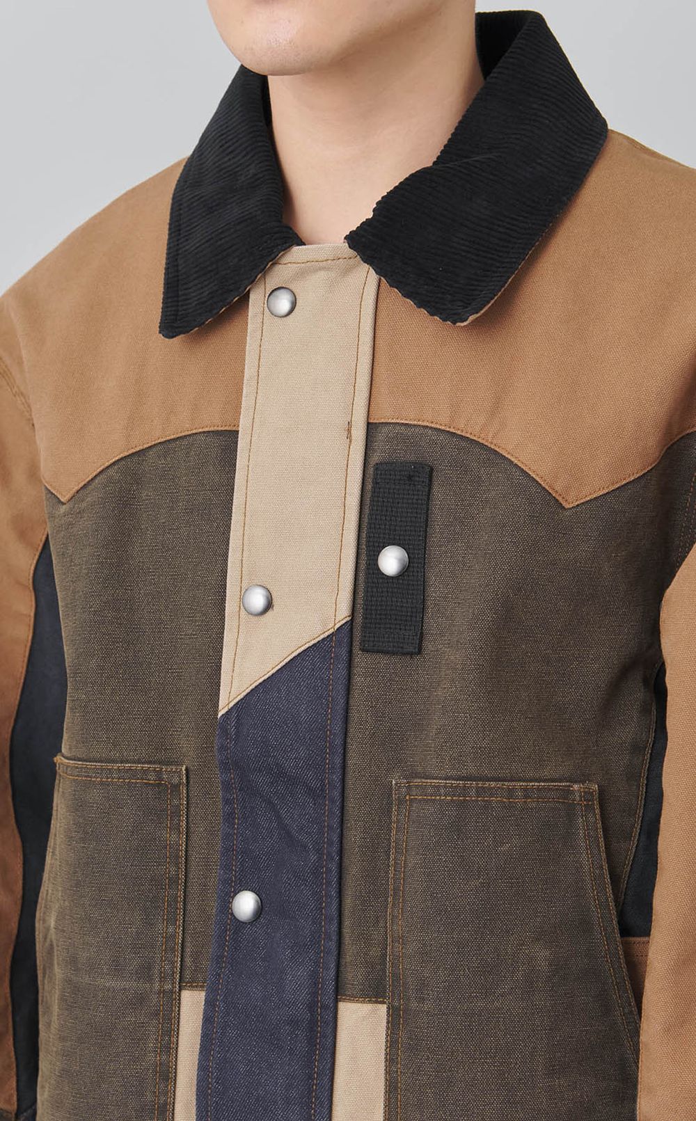 パッチワークウォッシュジャケット