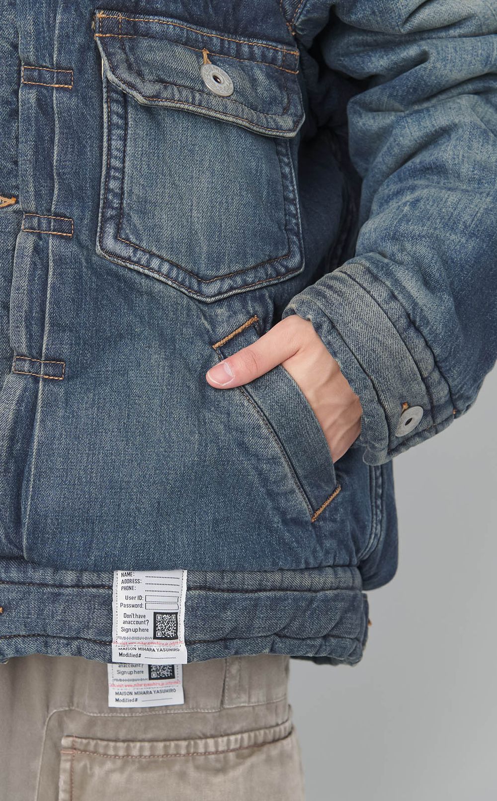 パファーデニムジャケット