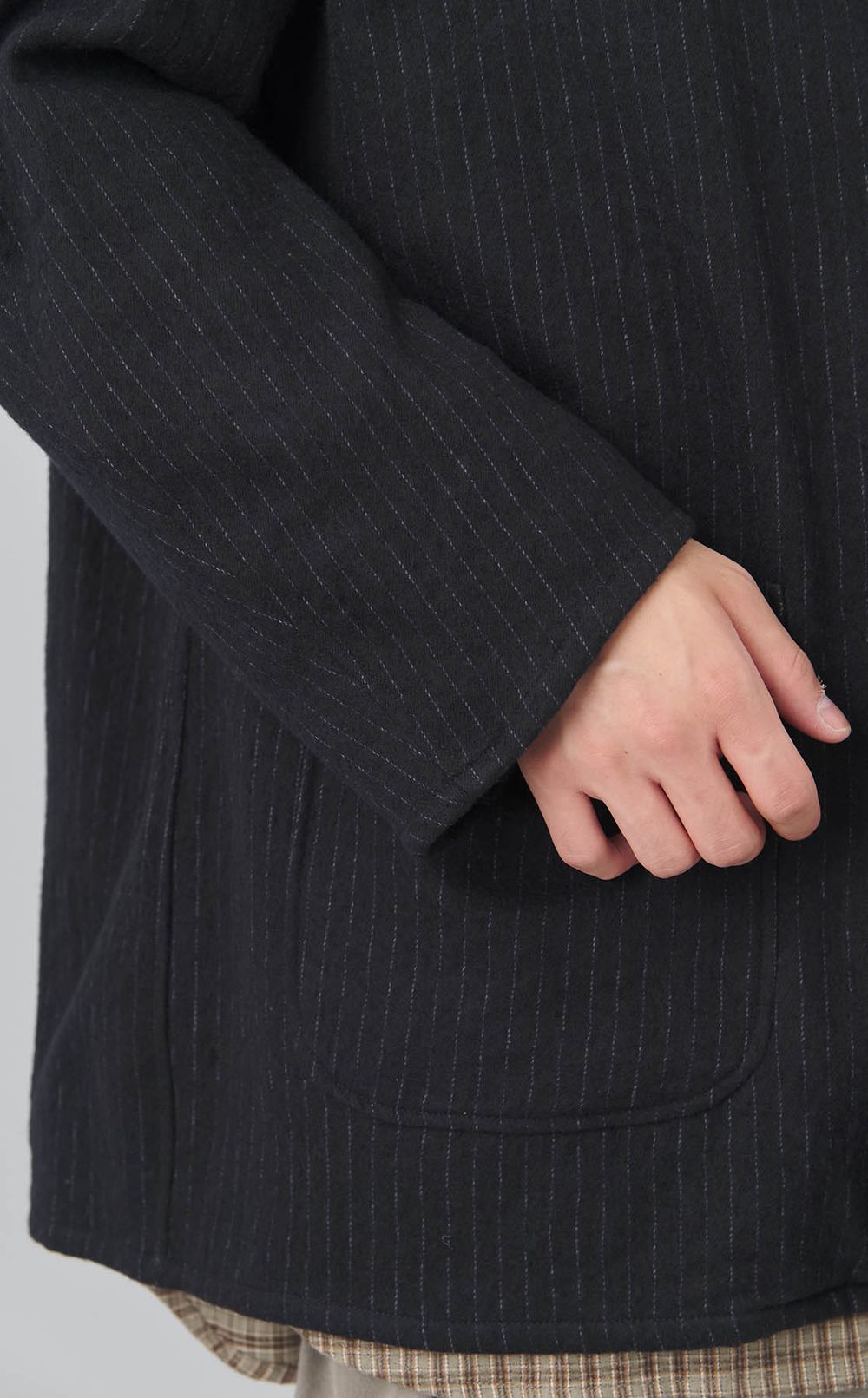 ストライプジャカードブレザー