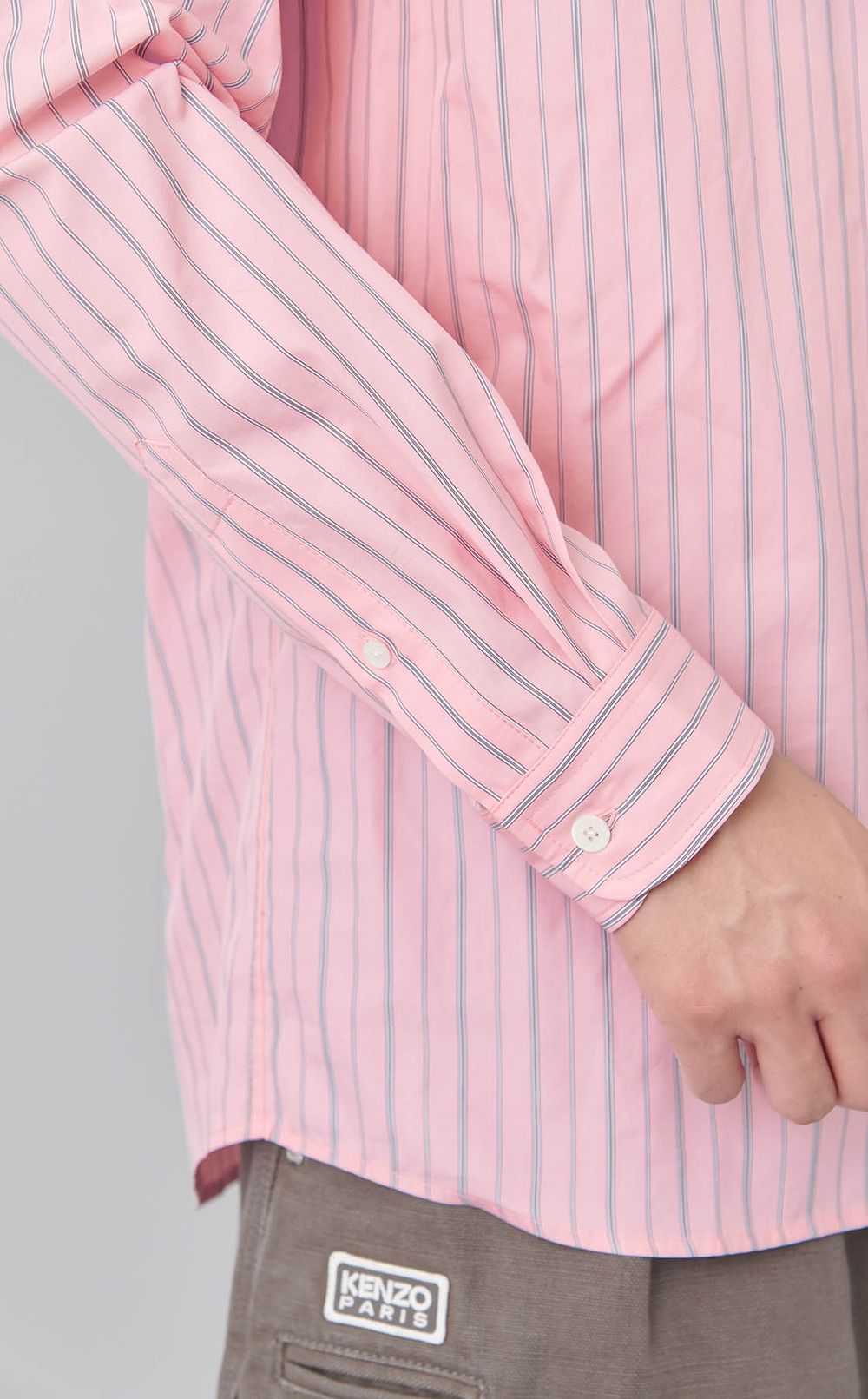 ボケフラワークレストストライプシャツ