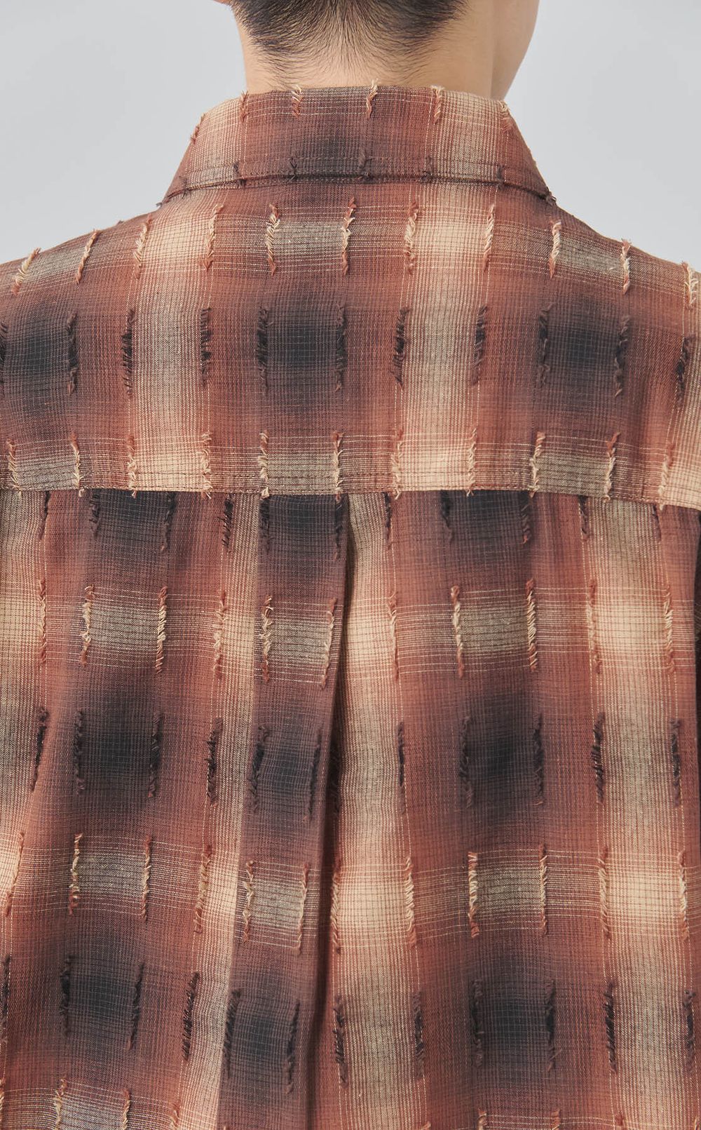 チェックレイヤードシャツ