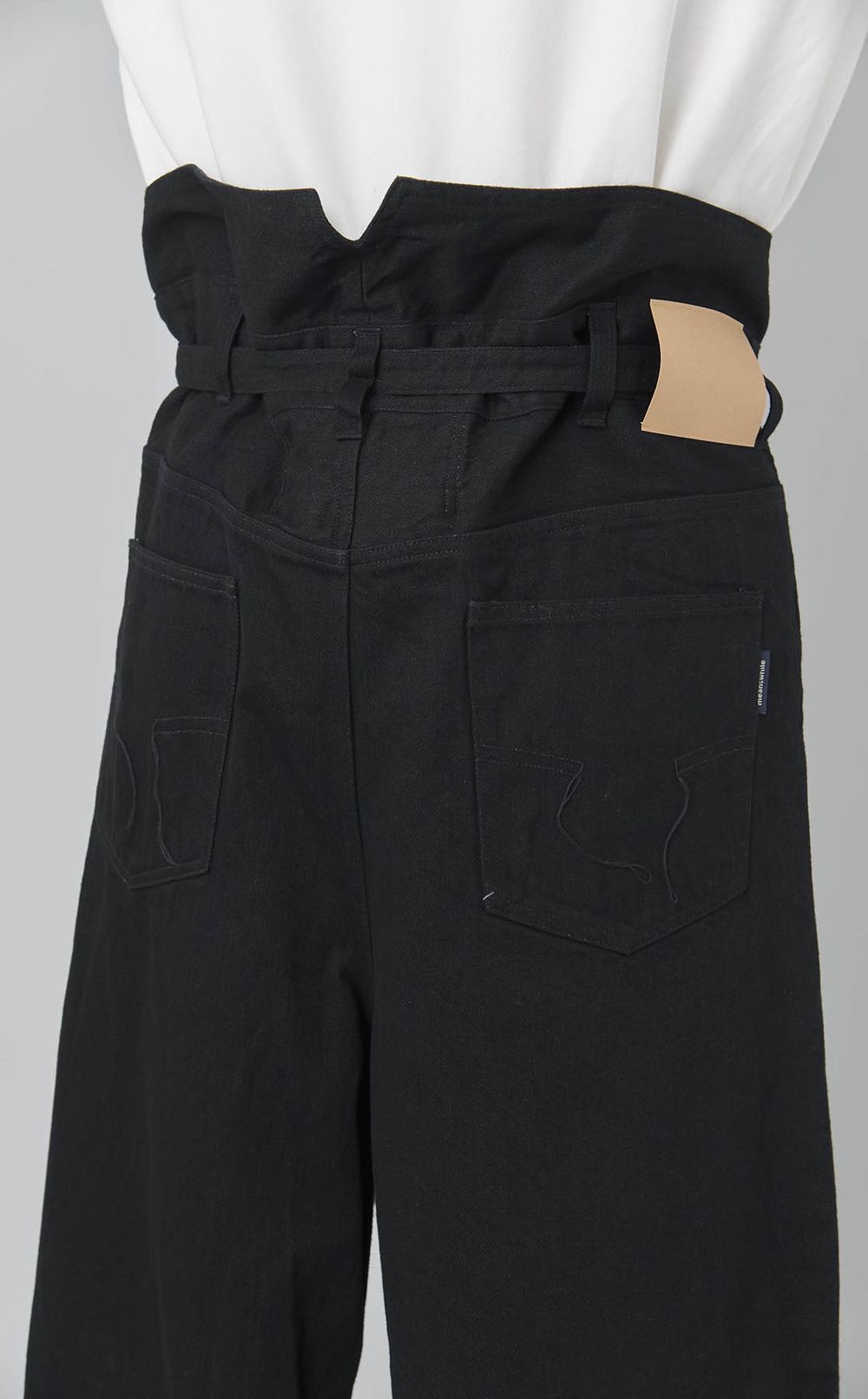 フェードデニムラップワイドパンツ