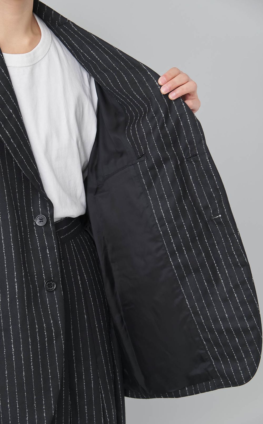 ピンストライプヒズジャケット