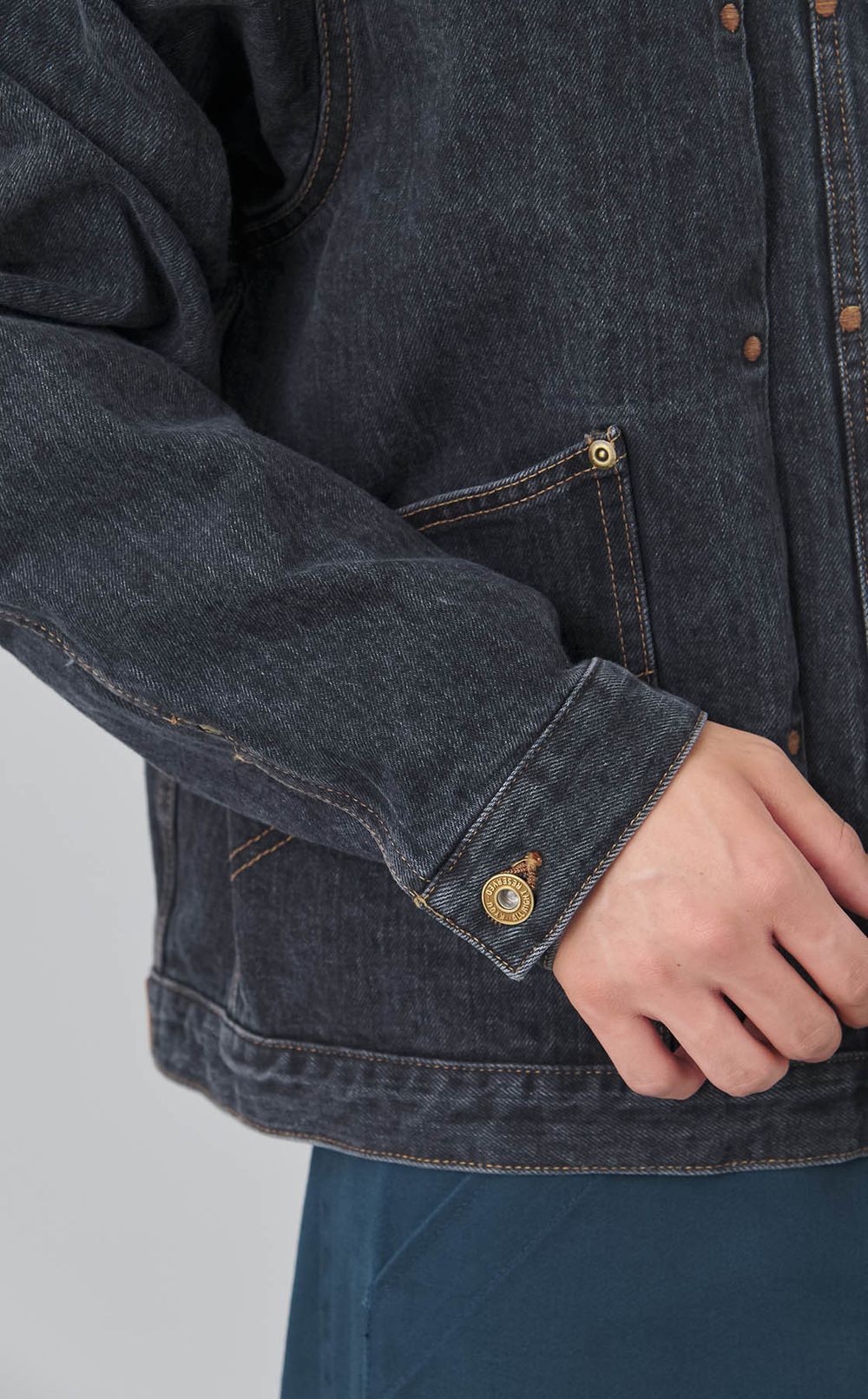 50sデニムジップアップジャケット