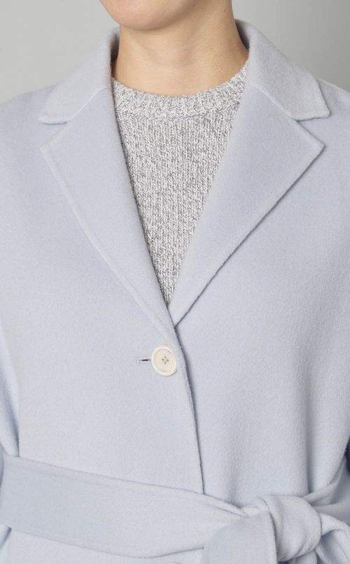 ダブルフェイスロングベルトコート