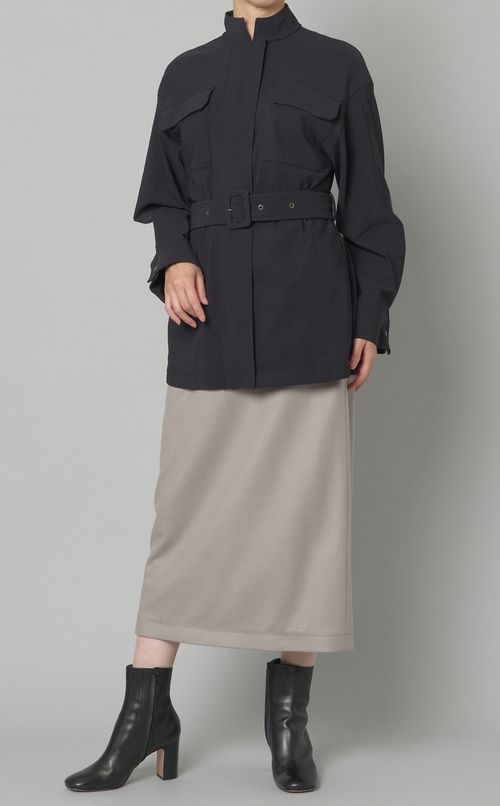 ストレッチナイロンカーゴコート