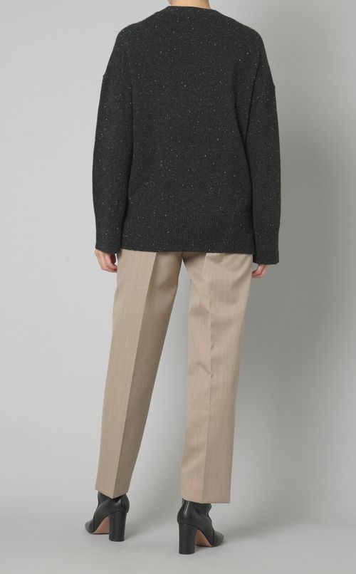 ウールミックスクルーニット