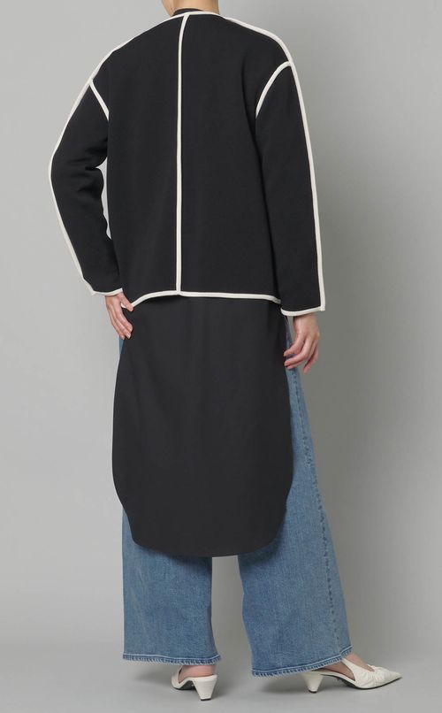 ダブルフェイスニットジャケット