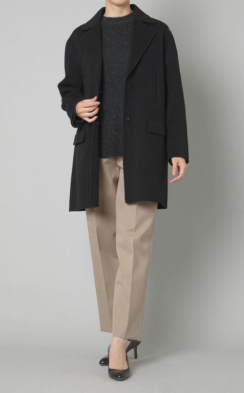 ウールミックスクルーニット