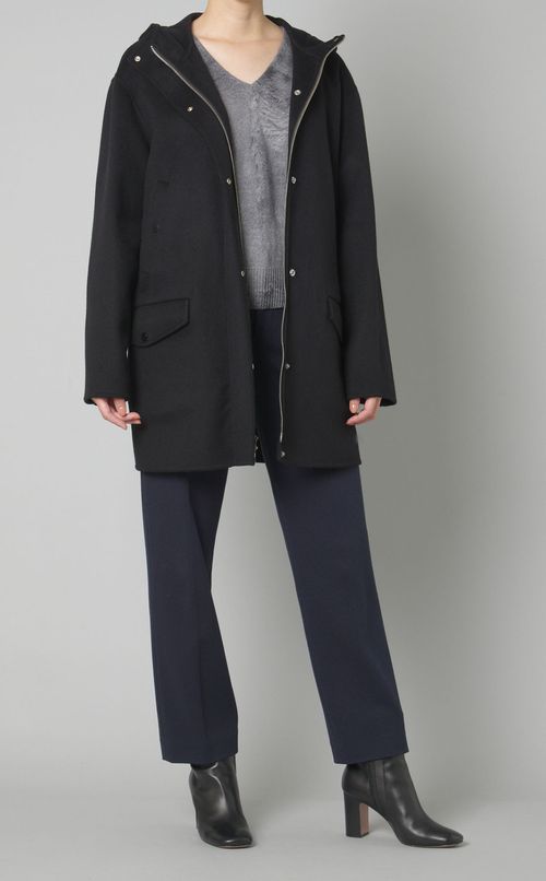 ウールカシミヤフードコート