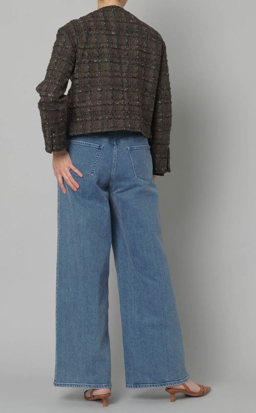 マルチツイードノーカラージャケット