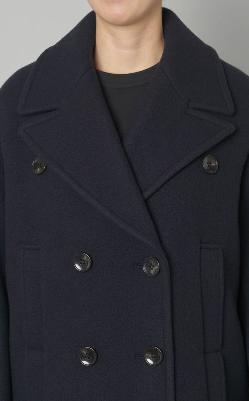 ビッグラペルウールPコート