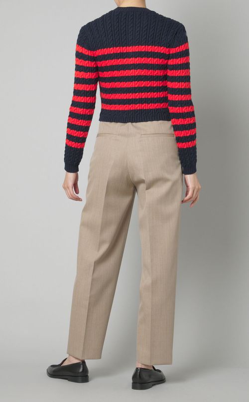 ケーブルニットショートカーディガン