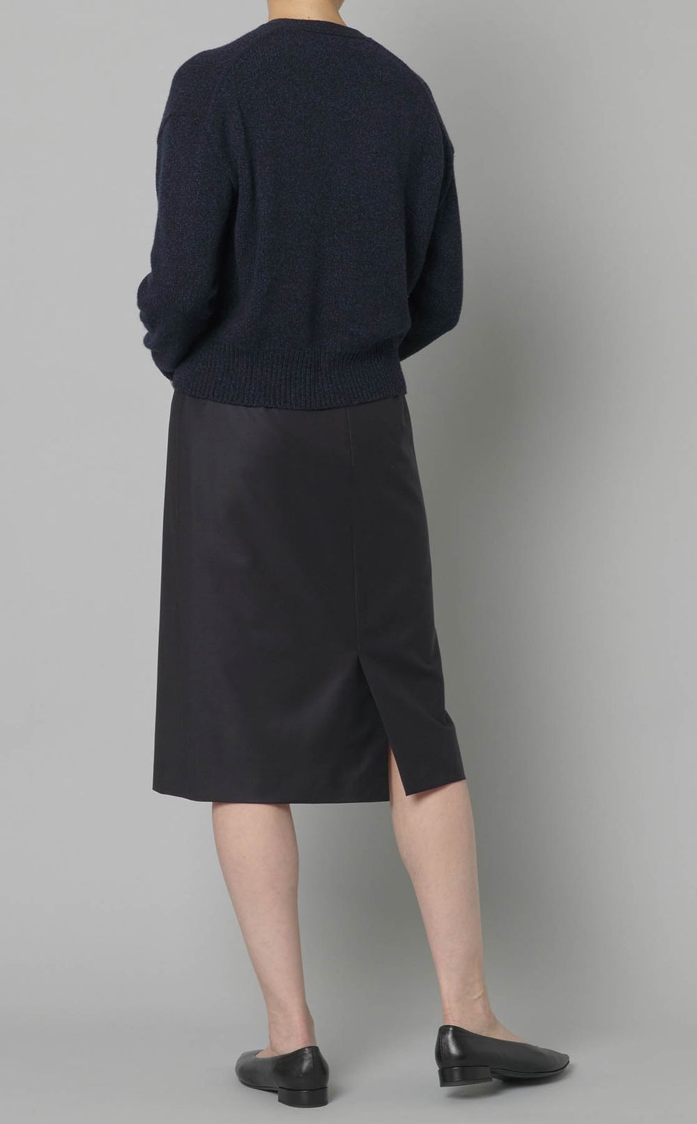 フェルトウールクロップドカーディガン