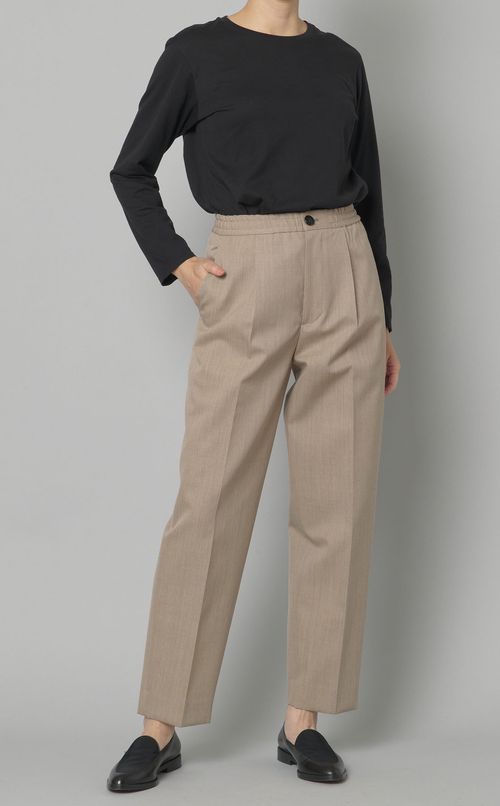 ウールギャバストレートパンツ