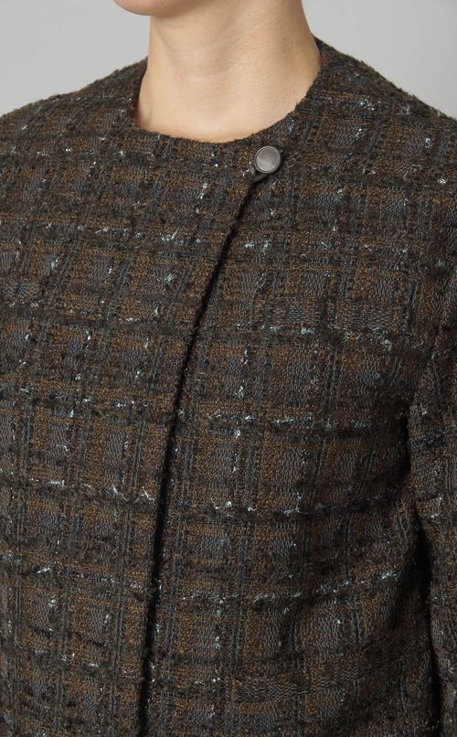 マルチツイードノーカラージャケット