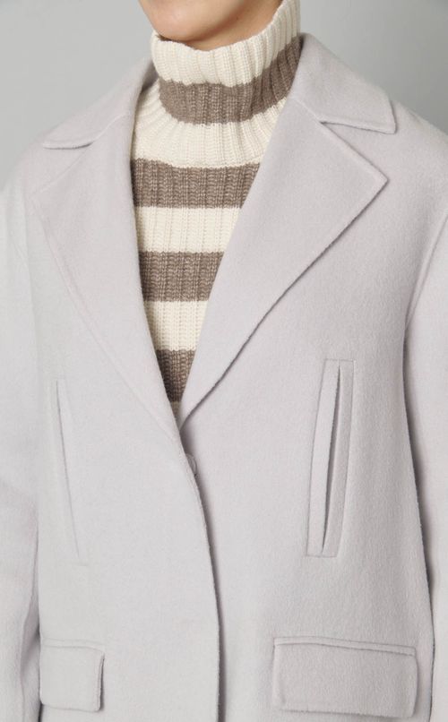 ウールカシミヤミドルコート